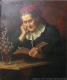 EW 0035 – Alte Frau mit Buch („Die Andachtsstunde“)