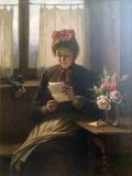EW 0047 – Lesende Frau am Fenster