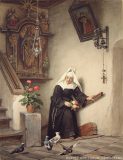 EW 0167 – Nonne im Treppenhaus