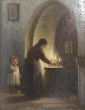 EW 0199 – Frau mit Kind in der Kirche