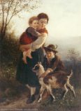 EW 0226 – Mutter mit Kindern und Ziege