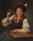 EW 0288 – Mädchen mit Weinglas