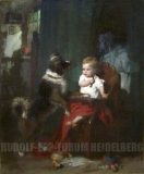 EW 0362 – Kleinkind mit Hund und verschütteter Milch